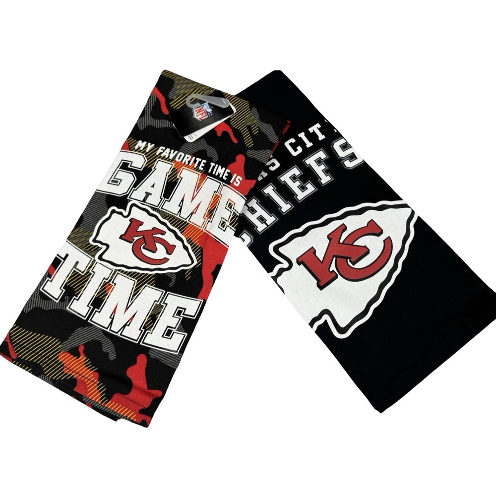 Kansas City Chiefs Kitchen Towel Set 2 Pack Tail Gate NFL Fan Apparel New